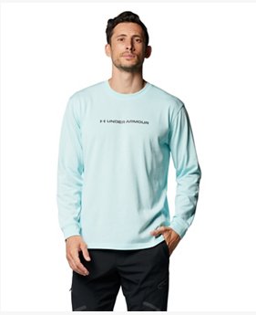 UAヘビーウエイト チャージドコットン ロングスリーブ グラフィック Tシャツ（トレーニング/MEN）